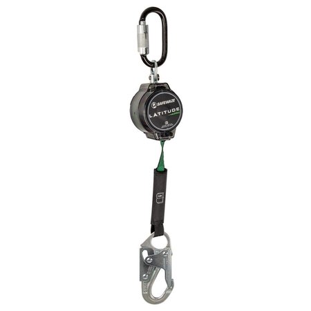 SAFEWAZE Latitude Pro 7ft Single Web SRL: Triple Lock Carabiner, Snap Hook 018-5008